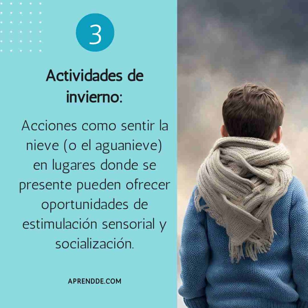 Aspectos a considerar en invierno con niños con autismo